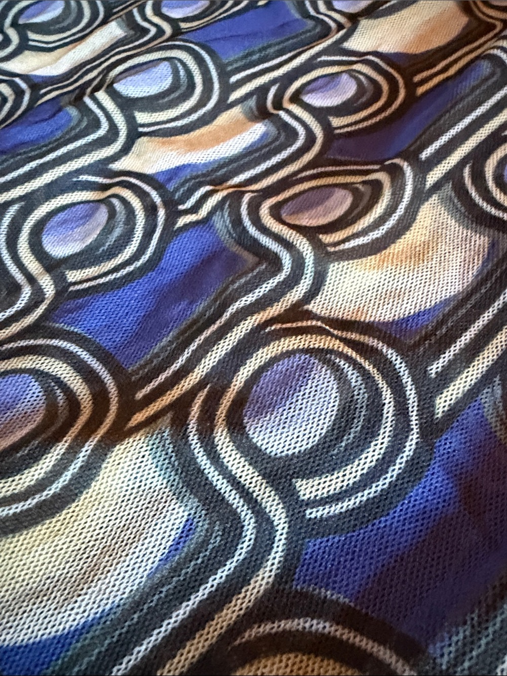 Sweet Pea navy blue top with light blue trim - Picture 3 of 7